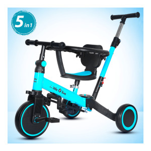Little Olive 5 in 1 Baby Cycle Tricycle