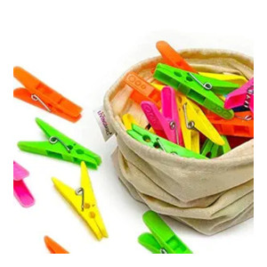LivingBasics Heavy Duty Rust Free Cloth Clips (24 Pcs)