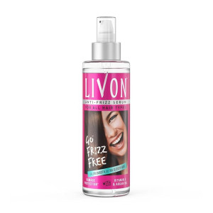 Livon Hair Serum for Dry & Frizzy Hair with Vitamin E & Argan Oil, 200ml
