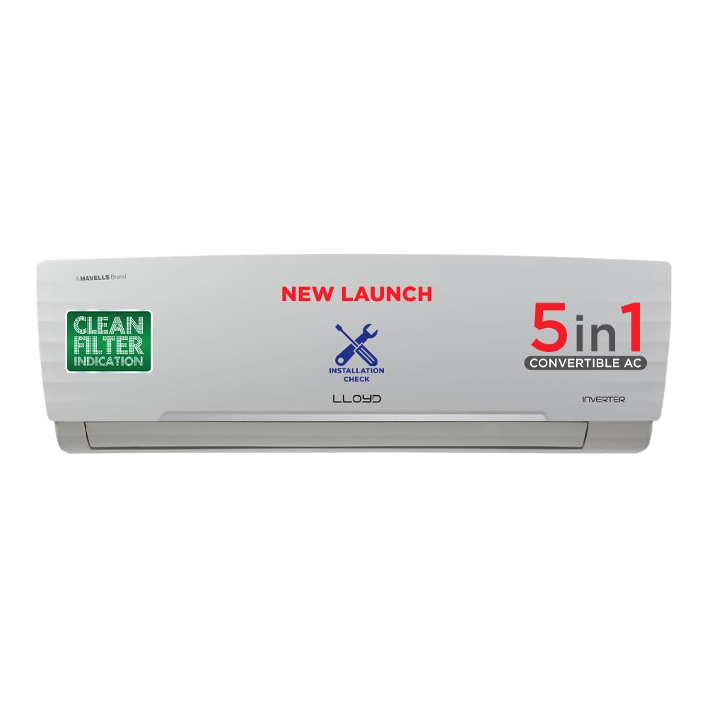Lloyd 1.5 Ton 5 Star Inverter Split AC Rs. 36790 with ICICI/SBI CC EMI