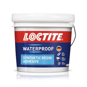 Loctite Waterproof Wood Glue, Single Side Application, Fast-Drying, 5kg