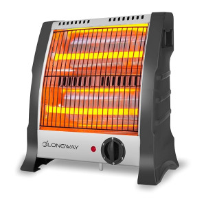 Longway Blaze 800W Halogen Room Heater with Dual Heat Settings
