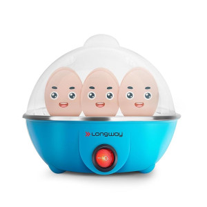 Longway Eggo 350 Watt Egg Boiler/Cooker with 3 Boiling Modes, Boil Upto 7 Eggs