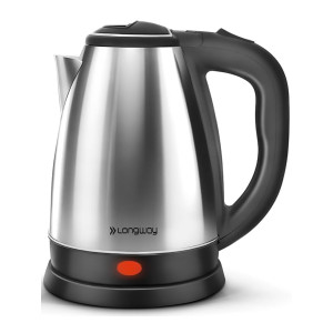 Longway Kestro 2 Liter 1500W Electric Kettle with Stainless Steel Body