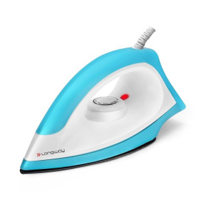 Longway Kwid Light Weight Non-Stick Teflon Coated Dry Iron (1100 Watt)