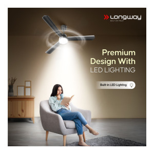 Longway Luminair 5 Year Warranty BLDC Motor Remote 1200 mm Ceiling Fan