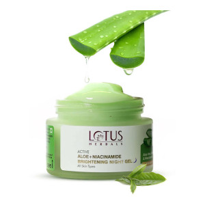 Lotus Herbals Aloe+Niacinamide Calm Night Gel