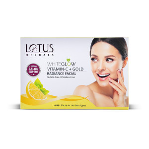 LOTUS HERBALS WhiteGlow Vitamin C + Gold Radiance 4 in 1 Facial Kit