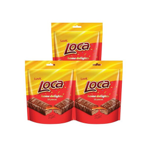 LuvIt. Loca Home Delight Choco Caramel Bar with Nougat