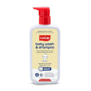 LuvLap Milky Soft Baby Wash & Shampoo (600ml)