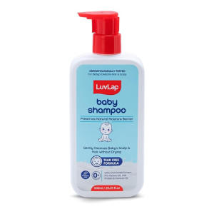 LuvLap Milky Soft Baby Shampoo (600ml, Tear Free, pH 5.5)