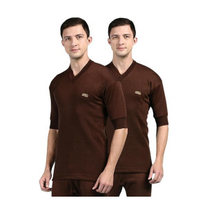 Lux Cottswool Men’s Half Sleeves V Neck Thermal Top