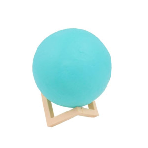 Madhabi Blue Moon LED Night Lamp with Wooden Stand