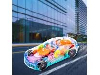 Deal PlayMagic Transparent Mechanical Toy Car 360° Rotating Sensor Car Rs. 259