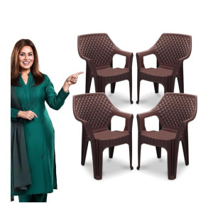 Maharaja Plastic Chair Set of 4 at Rs2619 | Amazon Deal