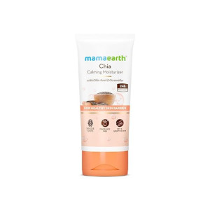Mamaearth Chia Calming Moisturizer with Chia Seed & Ceramides | Fragrance Free | 80g
