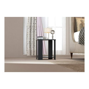 MAMTA Decoration MDF Wood Bedside End Table with Storage Shelf