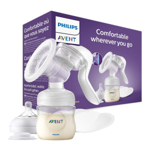 Manual Breast Pump SCF430/10 (Natural Motion, BPA Free)