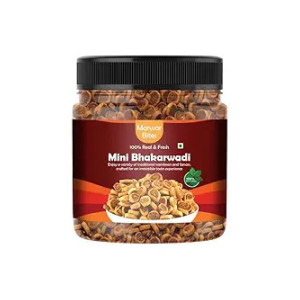 MarwarBites Mini Bhakarwadi 500gm Crispy Baked Snack
