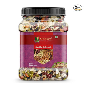 Meewa Mixed Nuts & Dryfruits 1 Kg Jar Pack