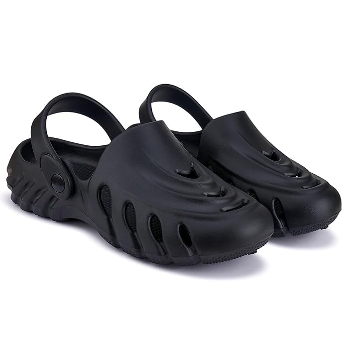 Men’s Casual Lightweight Clog with Adjustable Strap