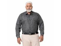Deal Men’s Plus Size Checkered Shirt with Chest Pocket