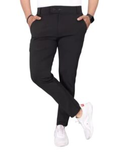 Deal Men’s Slim Fit Lycra Blend Trousers Rs. 299