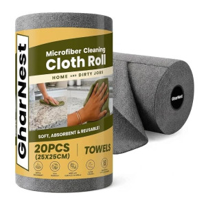 Microfiber Cleaning Cloth Roll 20Pcs at Rs199 | Amazon Deal
