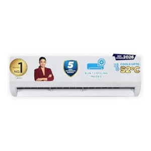 Midea 1.5 Ton 3 Star Inverter Split AC (Convertible 6-in-1, Auto Clean)