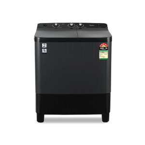 Midea 7kg Semi Automatic Top Load Washing Machine, Dual Wave Pulsator, Heavy Duty Motor, 1350 RPM High-Speed Spin, Collar Scrubber, Top Load Washer (MWMSA070PDX (KG), Black-Grey) (Bank Offer) at Rs7470 | Amazon Deal
