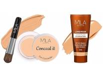 MILA BEAUTÉ Conceal It Pot & Foundation (Medium Beige, Golden Caramel)