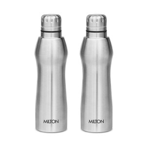 MILTON Elate 1000 Stainless Steel Water Bottle 840 ml, Set of 2