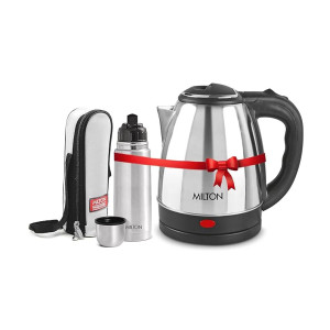 Milton Go Electro Stainless Steel Electric Kettle with Thermosteel Bottle