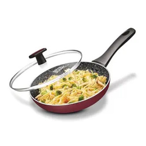 MILTON Pro cook Granito Fry Pan with Glass Lid, 26 cm