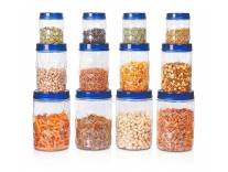 Milton Hexa Plastic Pet Storage Jar Set of 12
