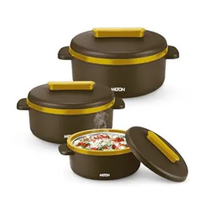 MILTON Micronova Jr. Inner Stainless Steel Casserole Set (3 pcs)