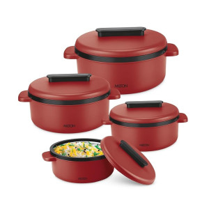 Milton Micronova Inner Stainless Steel Casserole Set (Microwavable Steel)