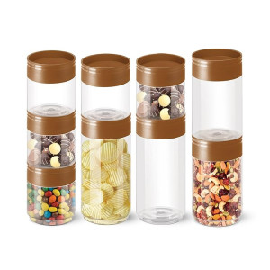 MILTON Stack IT Airtight Plastic Storage Jar & Container Set (Set of 9)