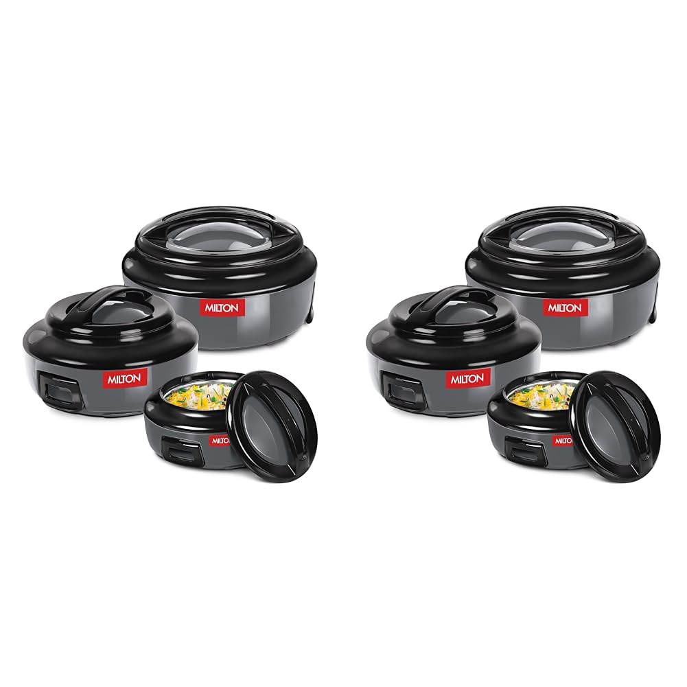 Milton Stainless Steel Casserole Set of 3