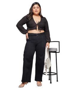Miss Chase Women’s Wide Leg Denim Jeans Deal Rs. 345