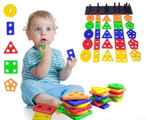 Deal Shape Sorter & Stacking Toys for Toddlers Rs. 141