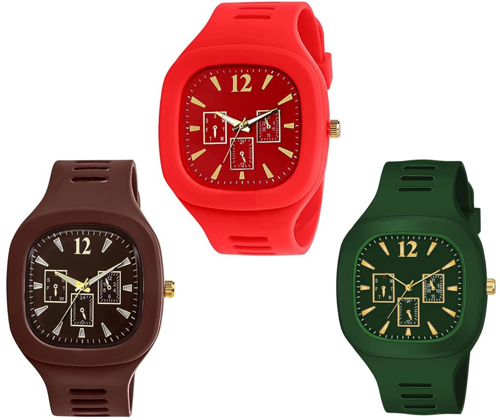 Motu Gaju Analog Watches Combo Pack of 3