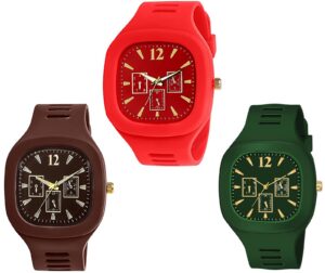 Motu Gaju Analog Watches Combo Pack of 3