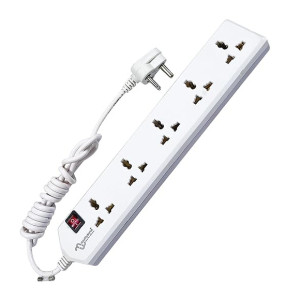 Multybyte 5 Socket 1 Switch Power Strip Surge Protector 4M Cable