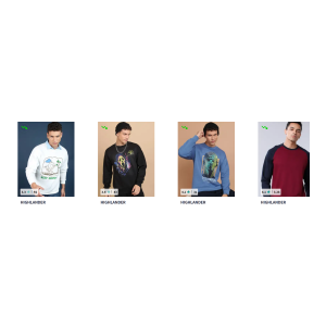 Myntra Highlander Men Clothing Upto 89 Off