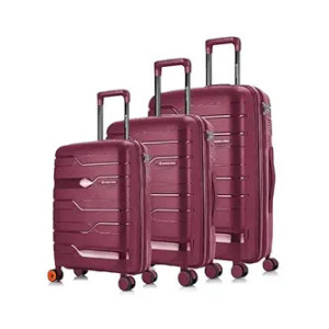 Nasher Miles Polypropylene Spinner Hard-Sided Luggage Set of 3 (Small, Medium, Large)
