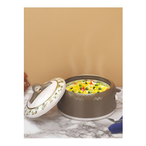 Nayasa Brown Coral Inner Stainless Steel Insulated Casserole 1 L