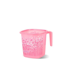 Nayasa Plastic Square Ring Unbreakable Bathroom Mug, 1.5 Liter