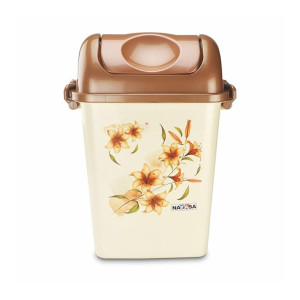 Nayasa Rectangular Swing Bin No 13 with Swing Lid, 13.5 Liters