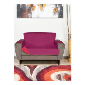 @Home by Nilkamal 2 Seater Reversible Quilted Sofa Cover